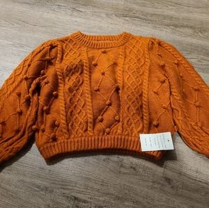 NWT Florentia Sweater XS For Love & Lemons in Ginger